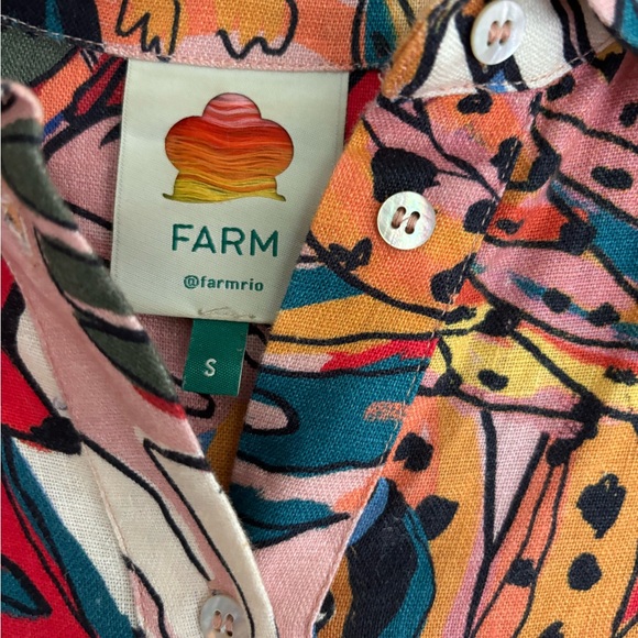 Farm Rio Linen Romper - Picture 2 of 5